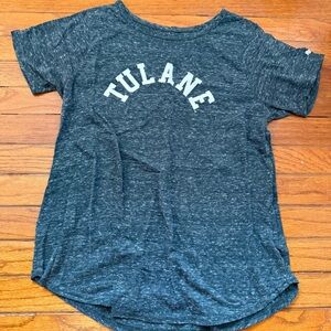 Tulane Women's Gray/Green T-Shirt